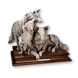 Knochenschnitzerei des Rudels