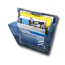 Durchnässter Zeitungsausschnitt