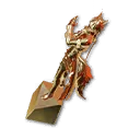 Goldstatue: Bohrwagen