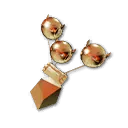 Goldstatue: Alter Bombenwerfer