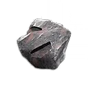 Dunkles Rostfragment