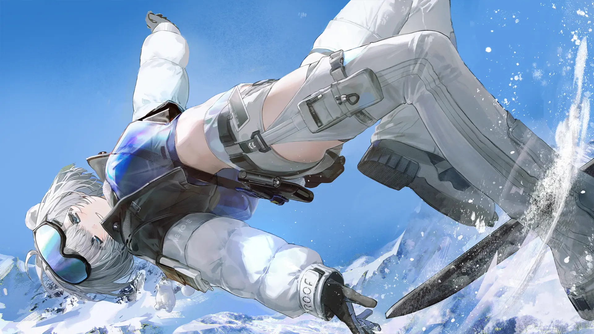 Chemin dans la neige